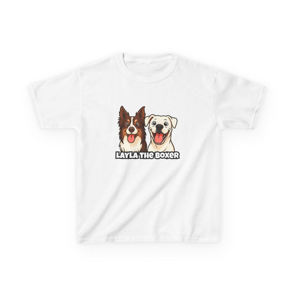Layla the Boxer Cartoon Kids Tee