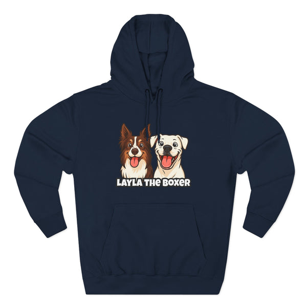 Layla the Boxer Cartoon Hoodie