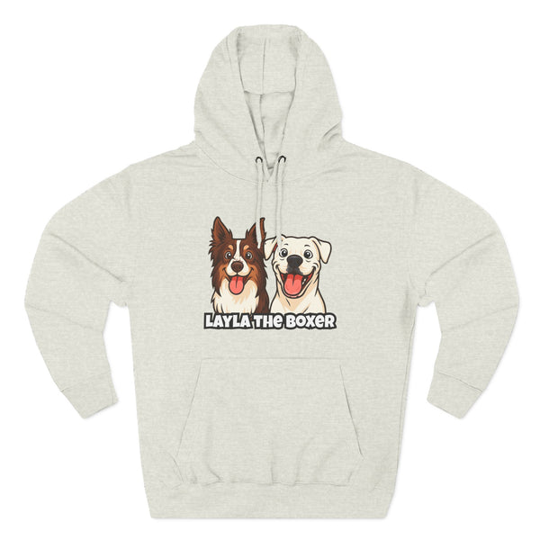 Layla the Boxer Cartoon Hoodie