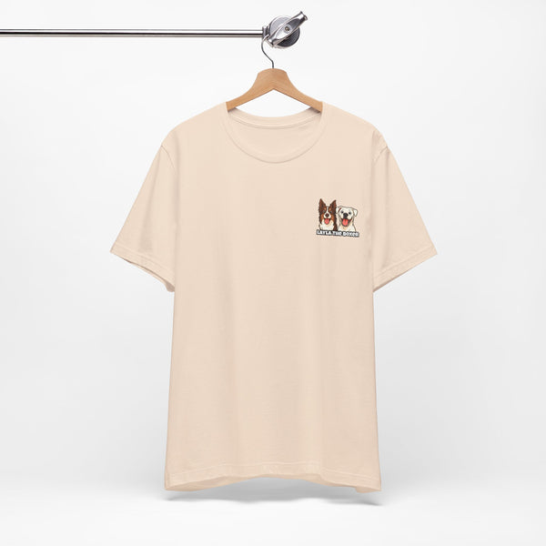 Layla the Boxer Cartoon Tee (Small Logo)