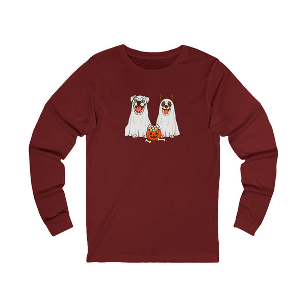 Layla and Luna Ghost Cartoon Long Sleeve Tee