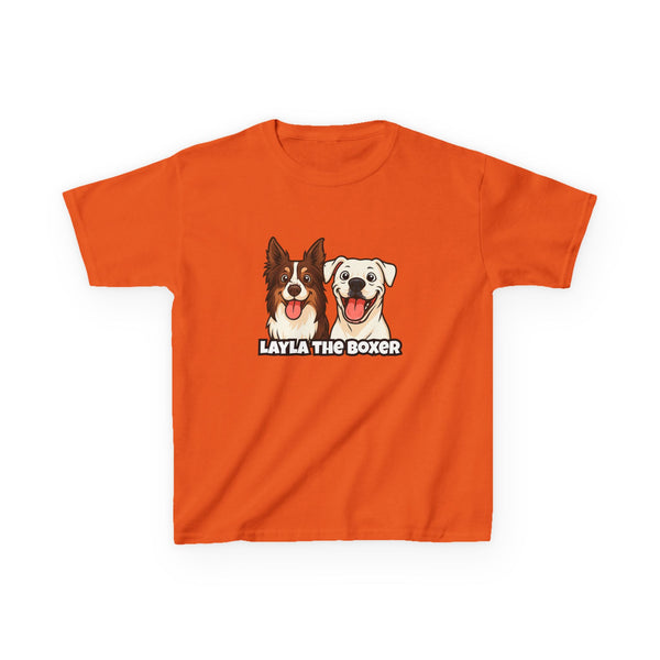 Layla the Boxer Cartoon Kids Tee