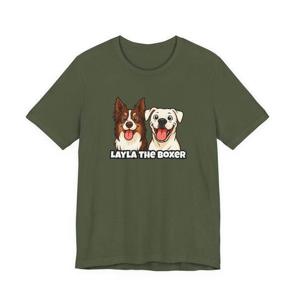 Layla the Boxer Cartoon Tee