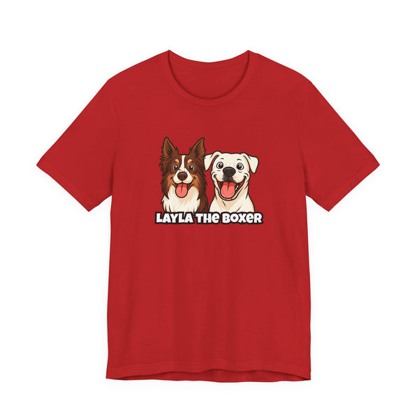 Layla the Boxer Cartoon Tee