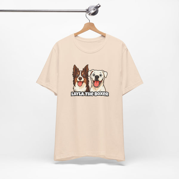 Layla the Boxer Cartoon Tee