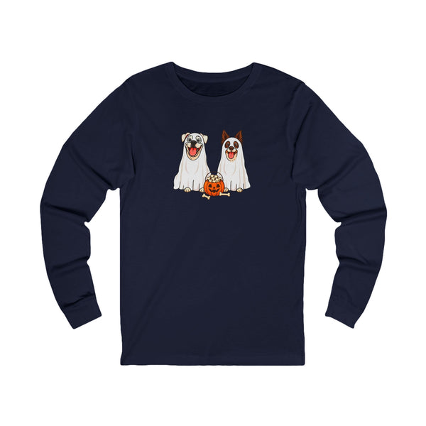 Layla and Luna Ghost Cartoon Long Sleeve Tee