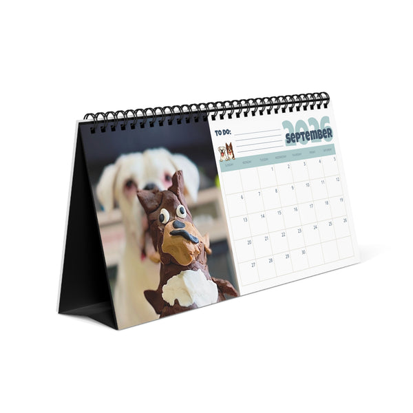 Layla the Boxer 2026 Desktop Calendar