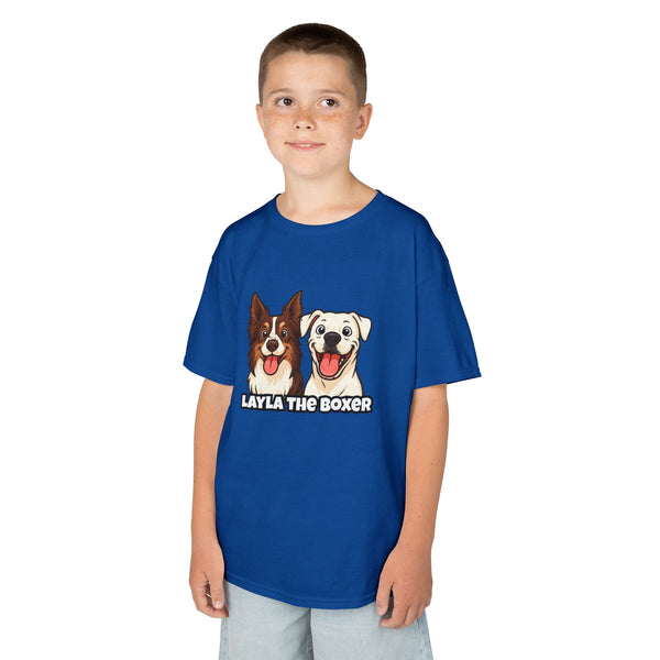 Layla the Boxer Cartoon Kids Tee