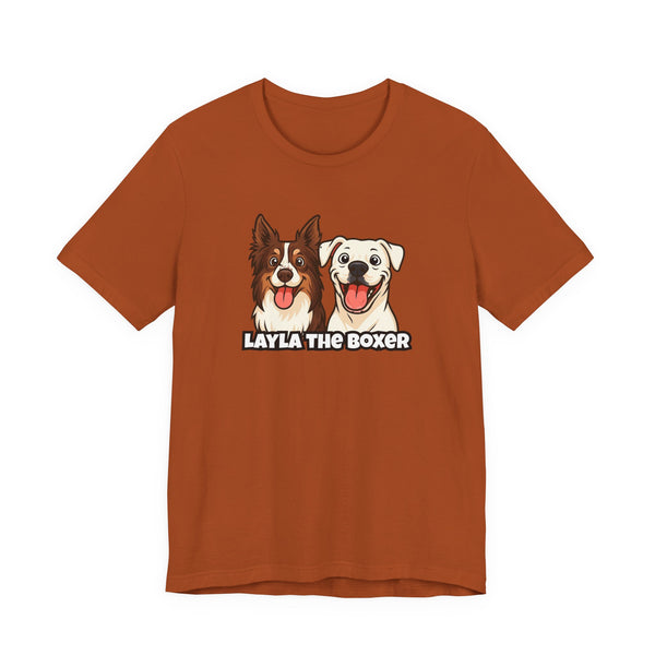 Layla the Boxer Cartoon Tee