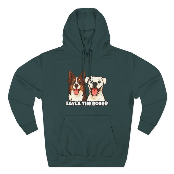 Layla the Boxer Cartoon Hoodie