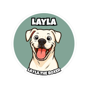 Layla Cartoon Sticker