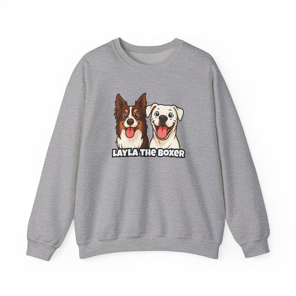 Layla the Boxer Cartoon Sweatshirt