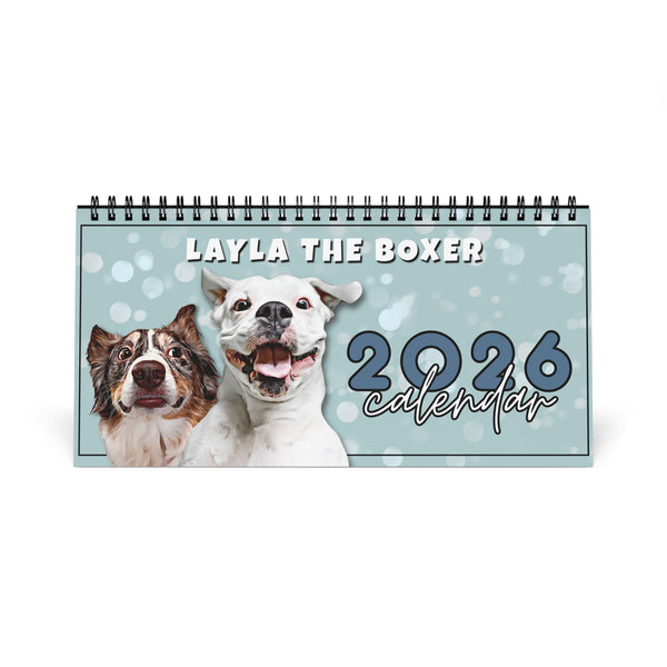 Layla the Boxer 2026 Desktop Calendar