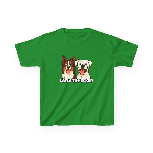 Layla the Boxer Cartoon Kids Tee