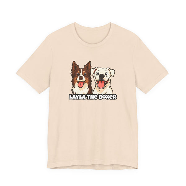 Layla the Boxer Cartoon Tee