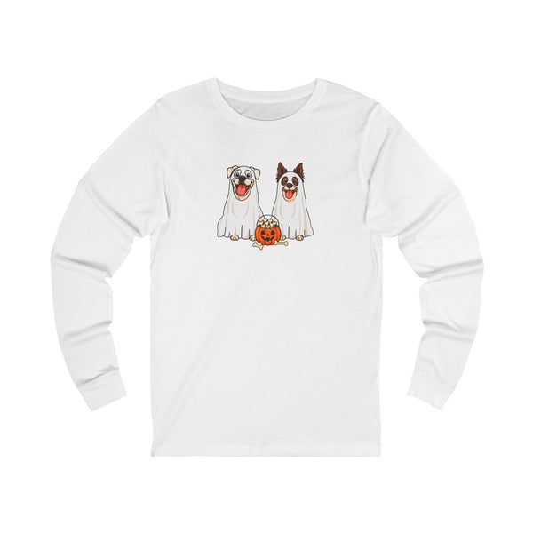 Layla and Luna Ghost Cartoon Long Sleeve Tee