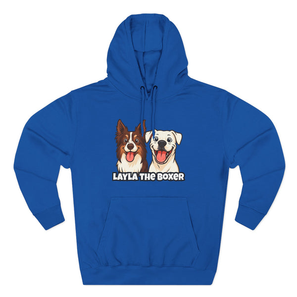 Layla the Boxer Cartoon Hoodie