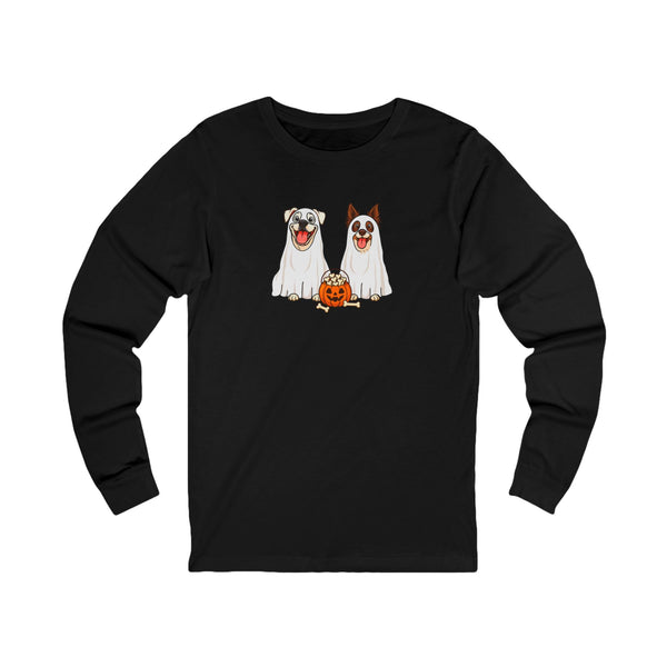 Layla and Luna Ghost Cartoon Long Sleeve Tee