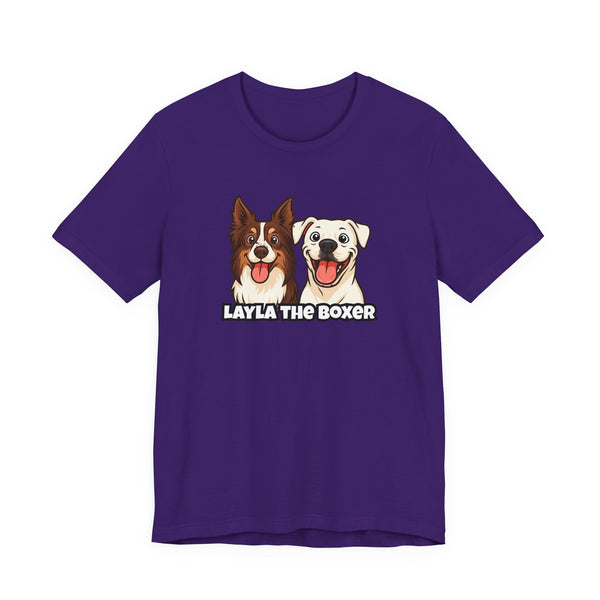 Layla the Boxer Cartoon Tee