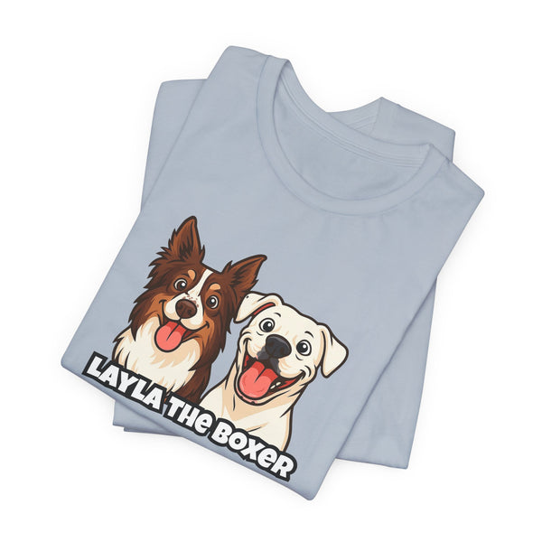 Layla the Boxer Cartoon Tee