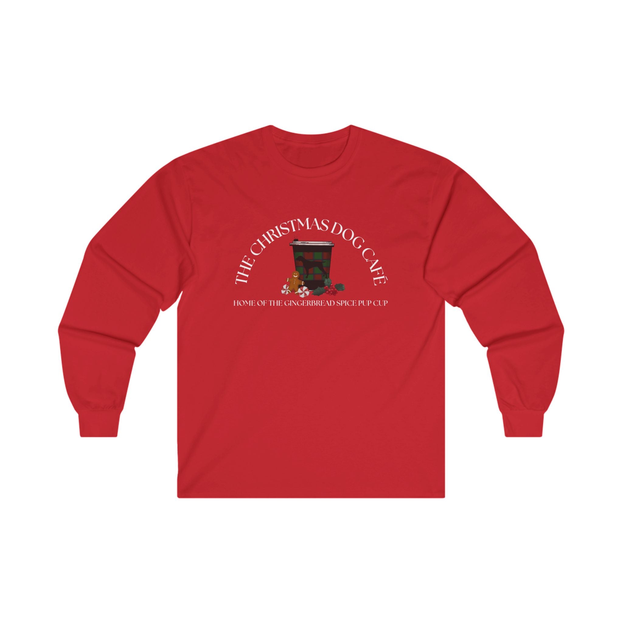 The Christmas Dog Cafe Long Sleeve Tee