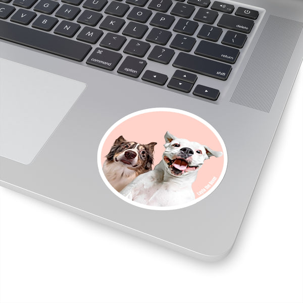 Layla the Boxer Logo Sticker (Blush)