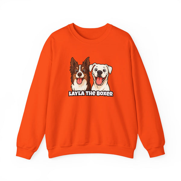 Layla the Boxer Cartoon Sweatshirt