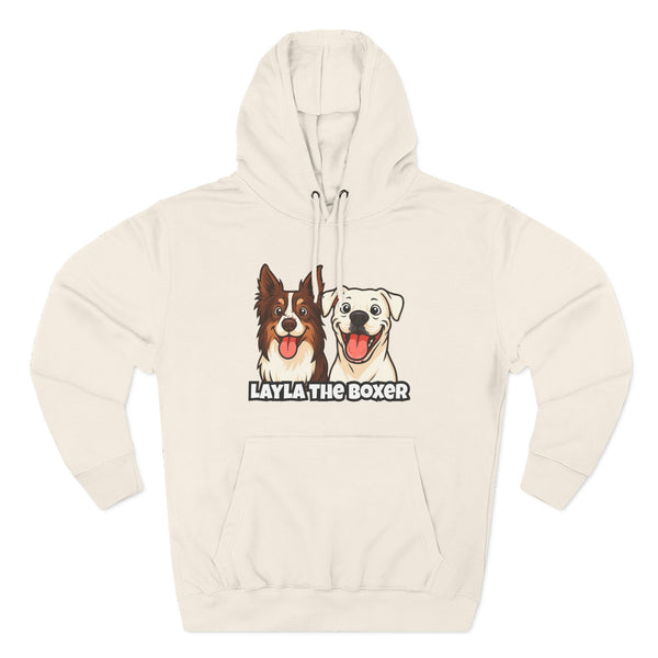 Layla the Boxer Cartoon Hoodie