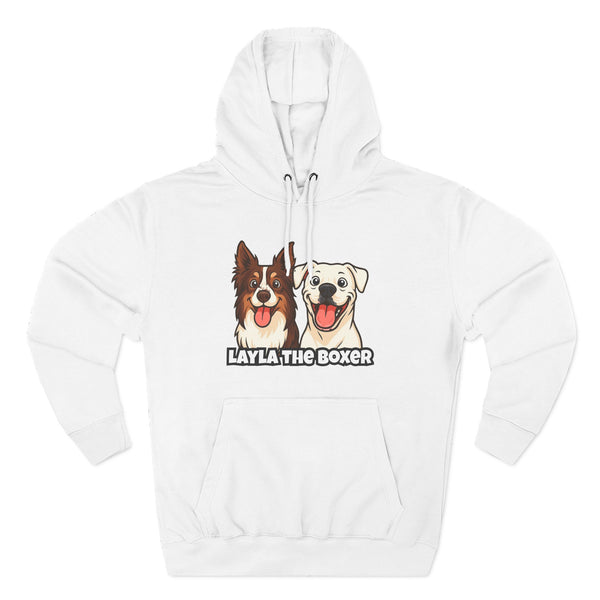 Layla the Boxer Cartoon Hoodie
