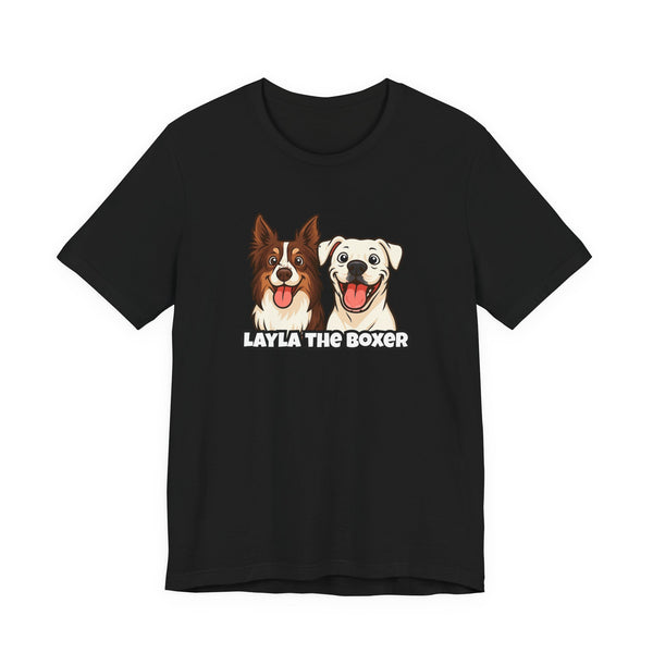 Layla the Boxer Cartoon Tee