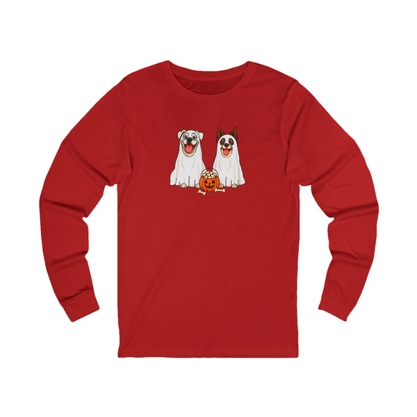 Layla and Luna Ghost Cartoon Long Sleeve Tee
