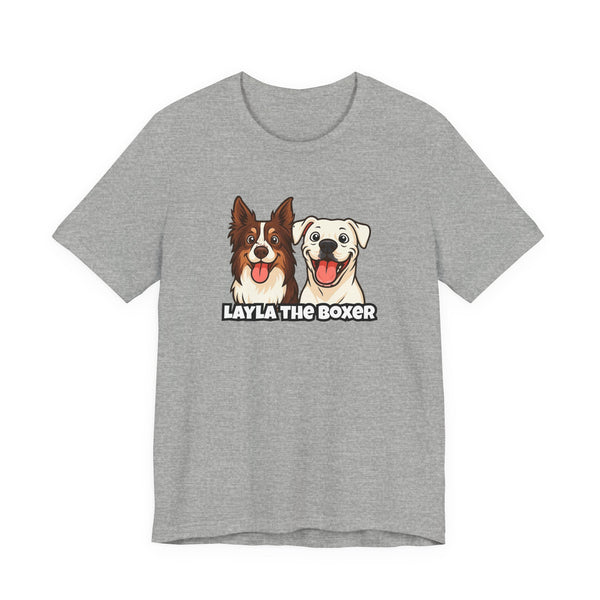 Layla the Boxer Cartoon Tee