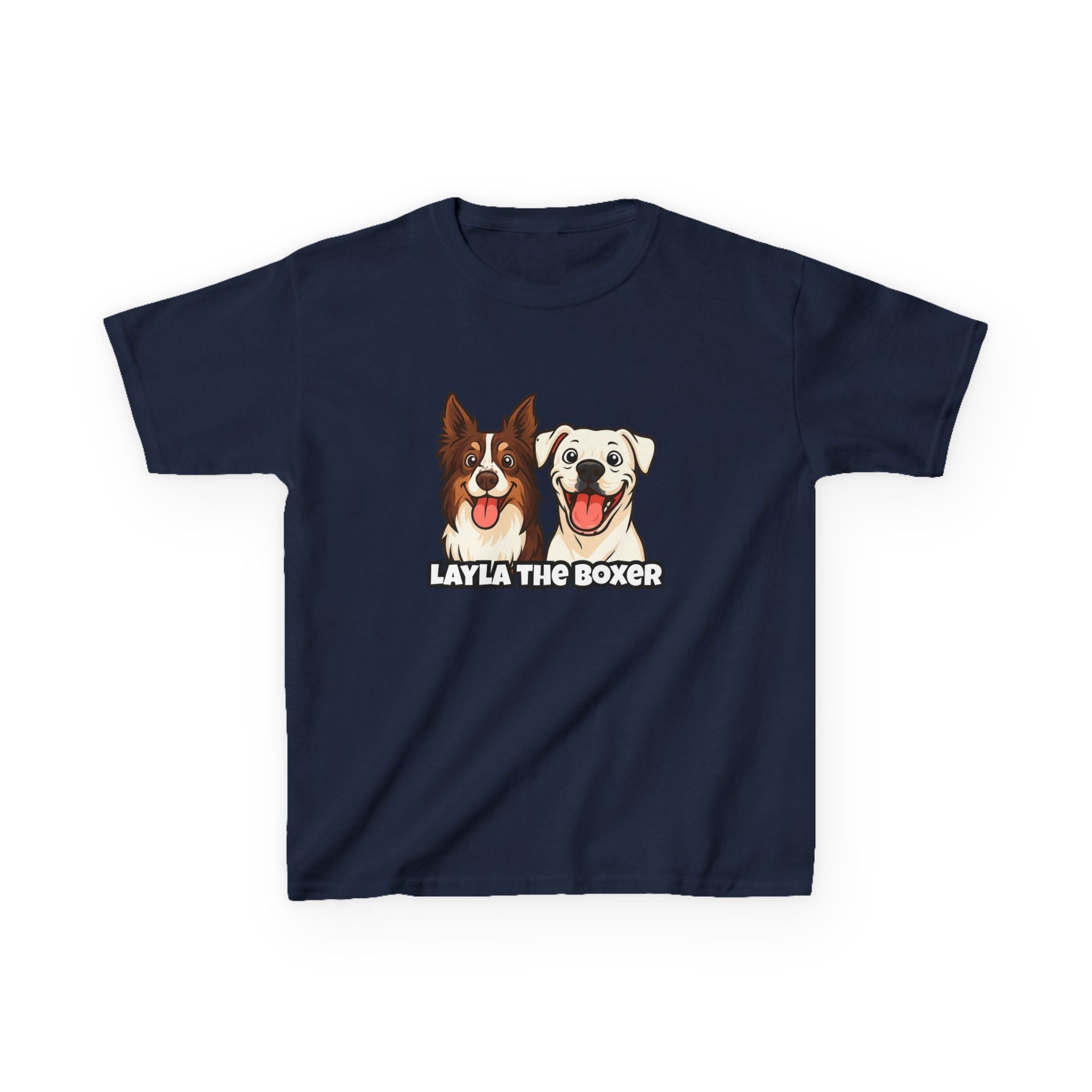 Layla the Boxer Cartoon Kids Tee