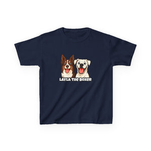 Layla the Boxer Cartoon Kids Tee