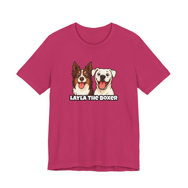Layla the Boxer Cartoon Tee