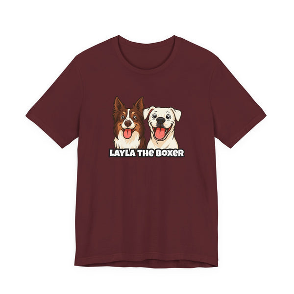 Layla the Boxer Cartoon Tee