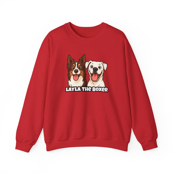 Layla the Boxer Cartoon Sweatshirt