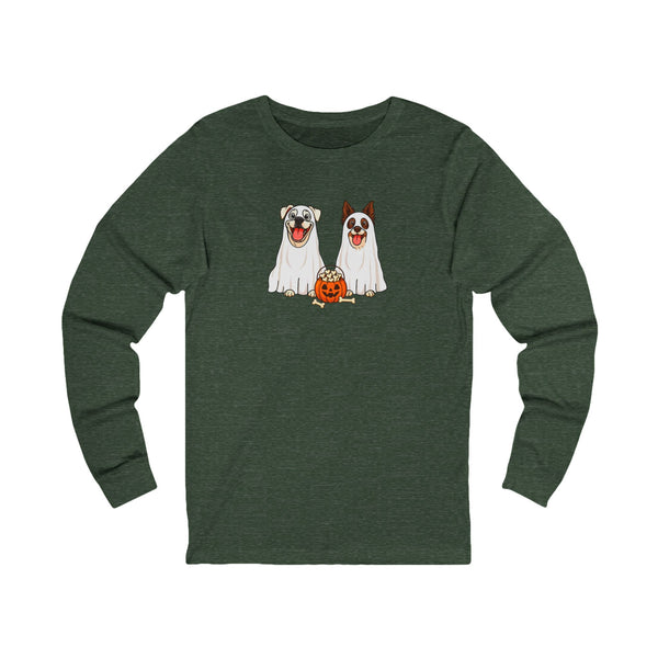 Layla and Luna Ghost Cartoon Long Sleeve Tee