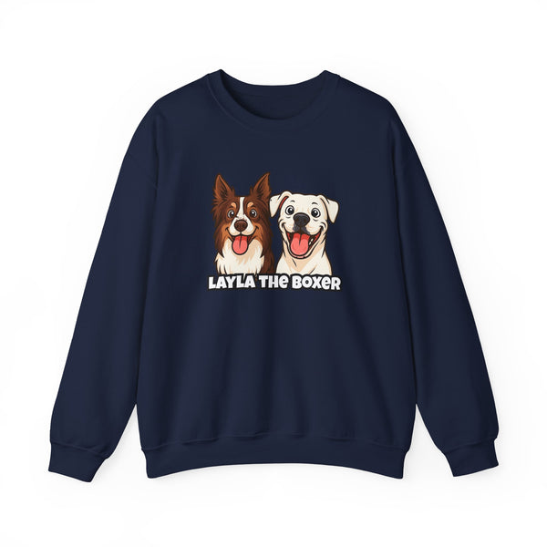 Layla the Boxer Cartoon Sweatshirt