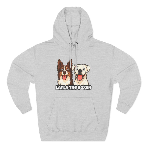Layla the Boxer Cartoon Hoodie
