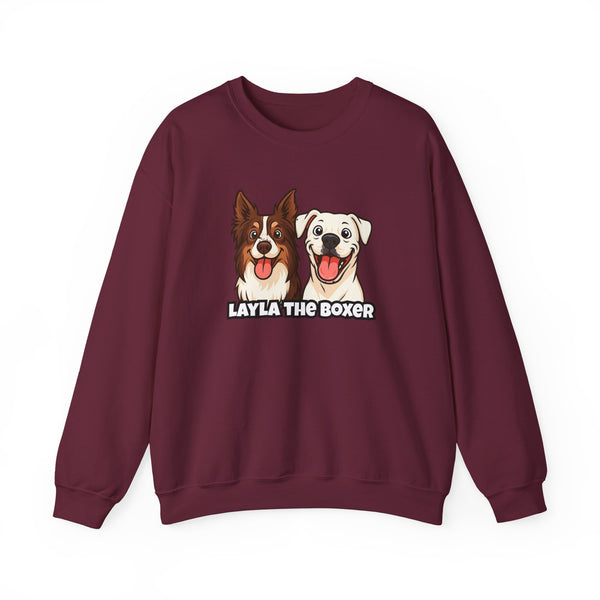 Layla the Boxer Cartoon Sweatshirt