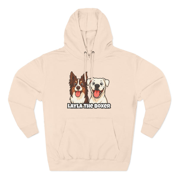 Layla the Boxer Cartoon Hoodie