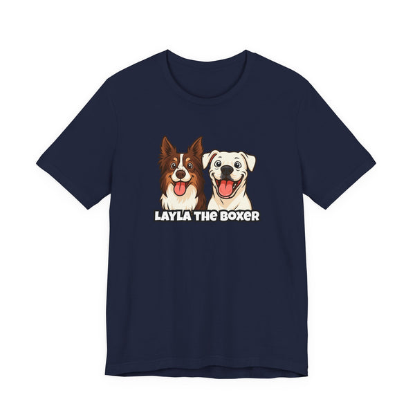 Layla the Boxer Cartoon Tee