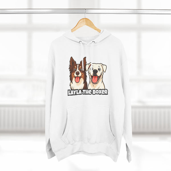 Layla the Boxer Cartoon Hoodie