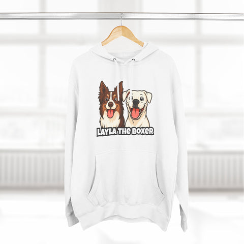 Layla the Boxer Cartoon Hoodie