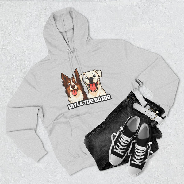 Layla the Boxer Cartoon Hoodie