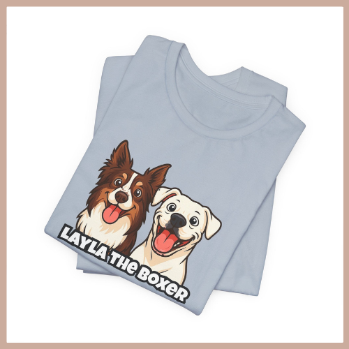 Layla the Boxer Cartoon Tee