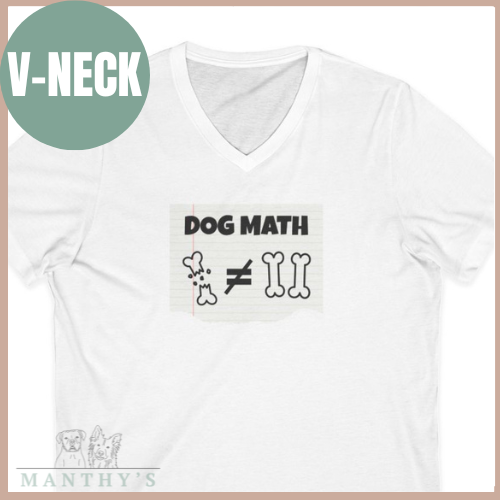 Dog Math V-Neck Tee