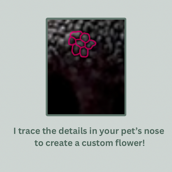 Custom Flower Doodle from Nose (DIGITAL FILE)