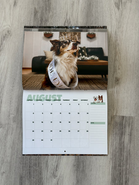 SIGNED 2027 Layla the Boxer Calendar w/ Bonus Recipes